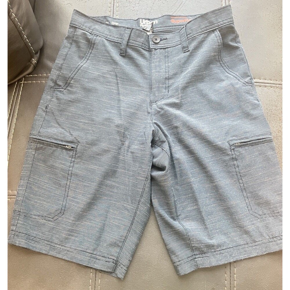 Urban pipeline Men’s 30 Shorts SuperFlex Blue Stretch Flat Front Pockets